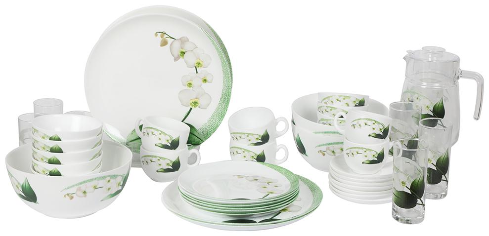 

Luminarc Round White Opalware Dinner set