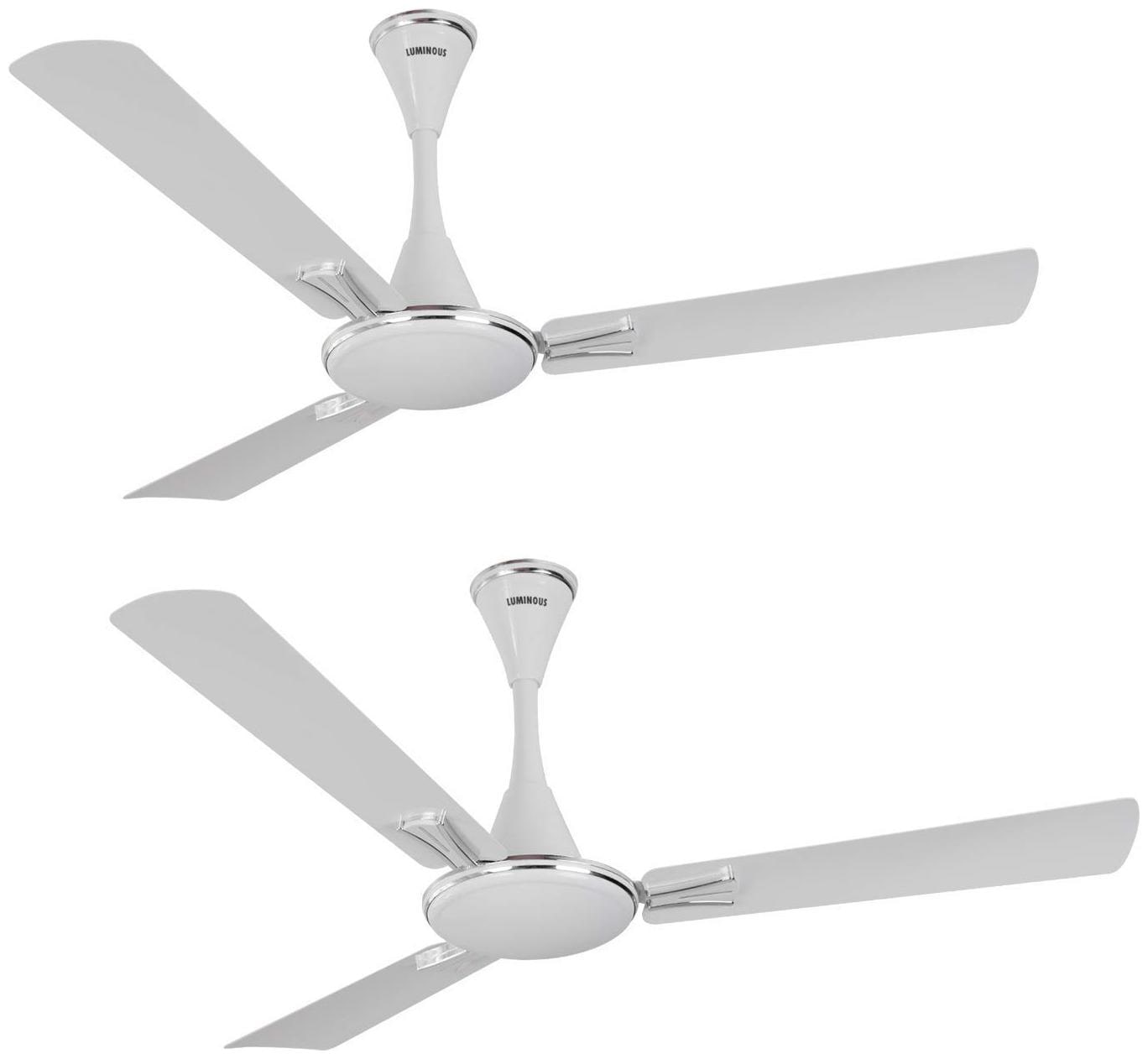

Luminous Audie Standard 1200 mm Ceiling Fan Mirage White (Pack of 2)