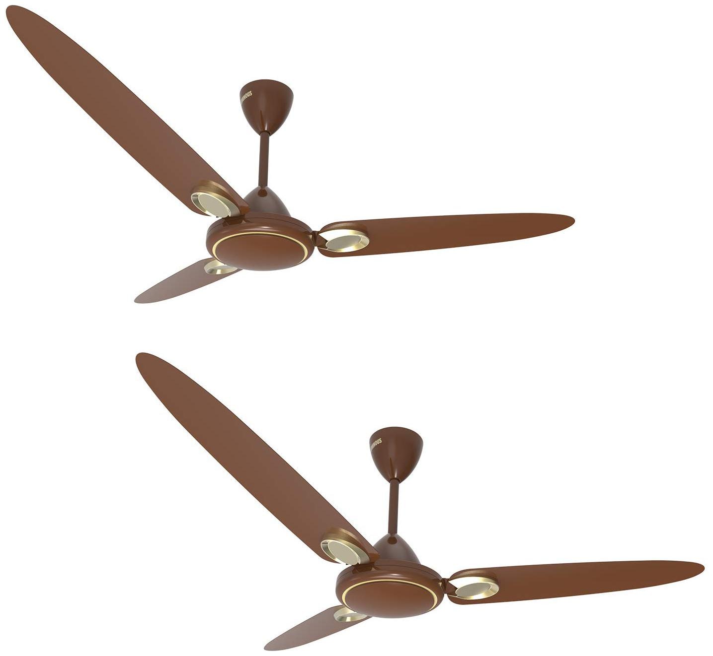 

Luminous Fantom 1200 mm Ceiling Fan Choco Brown (Pack of 2)