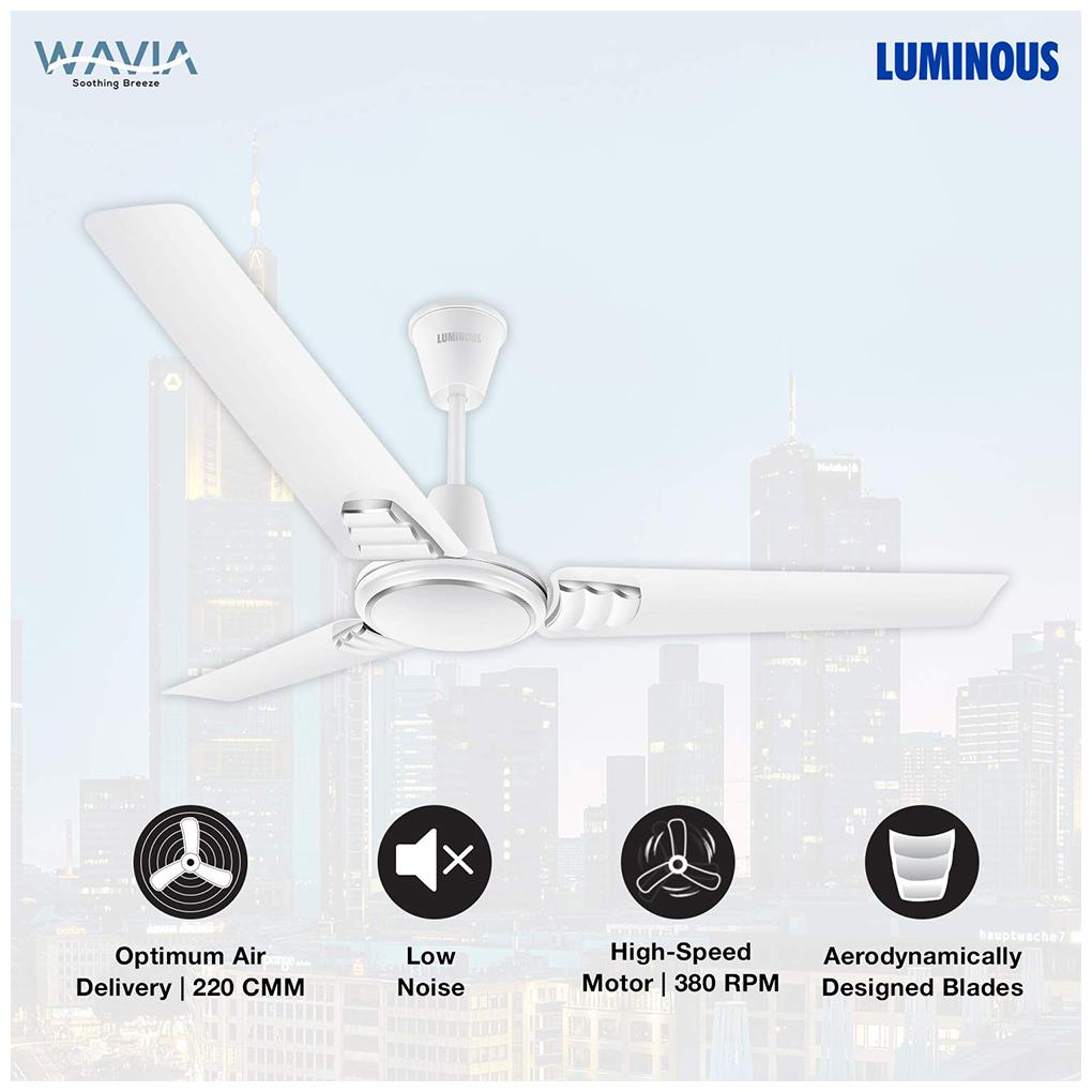 

Luminous Wavia 1200mm Ceiling Fan (Mint White)