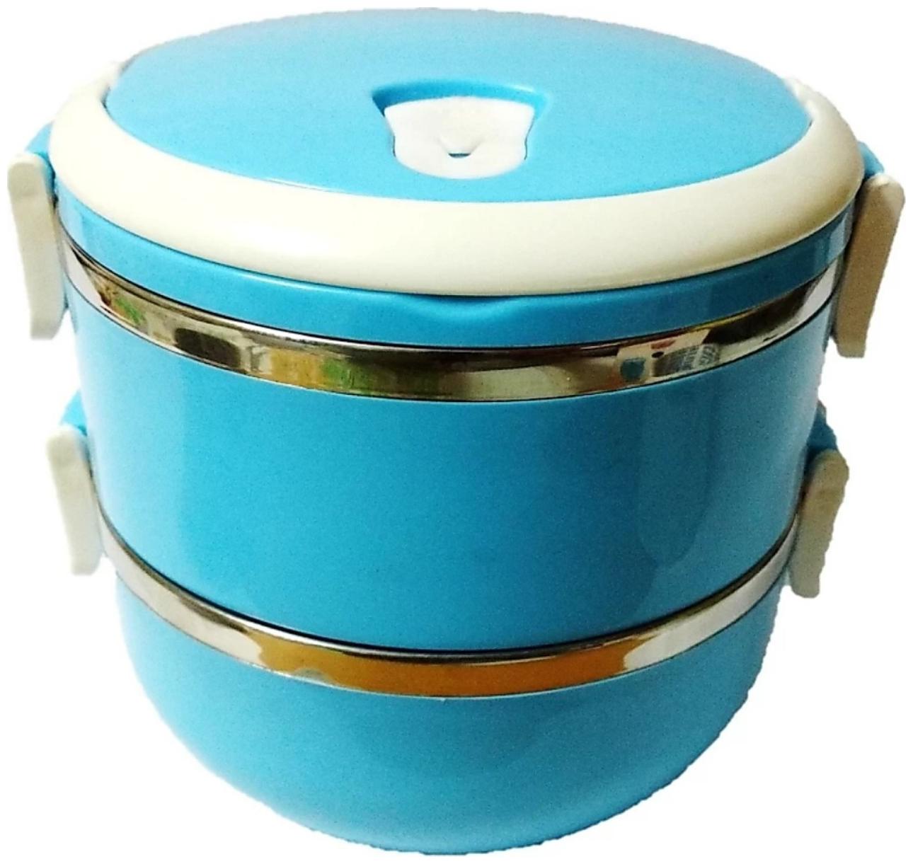 

GLUCKLICH Blue Lunch box ( Set of 1 1400 ml )