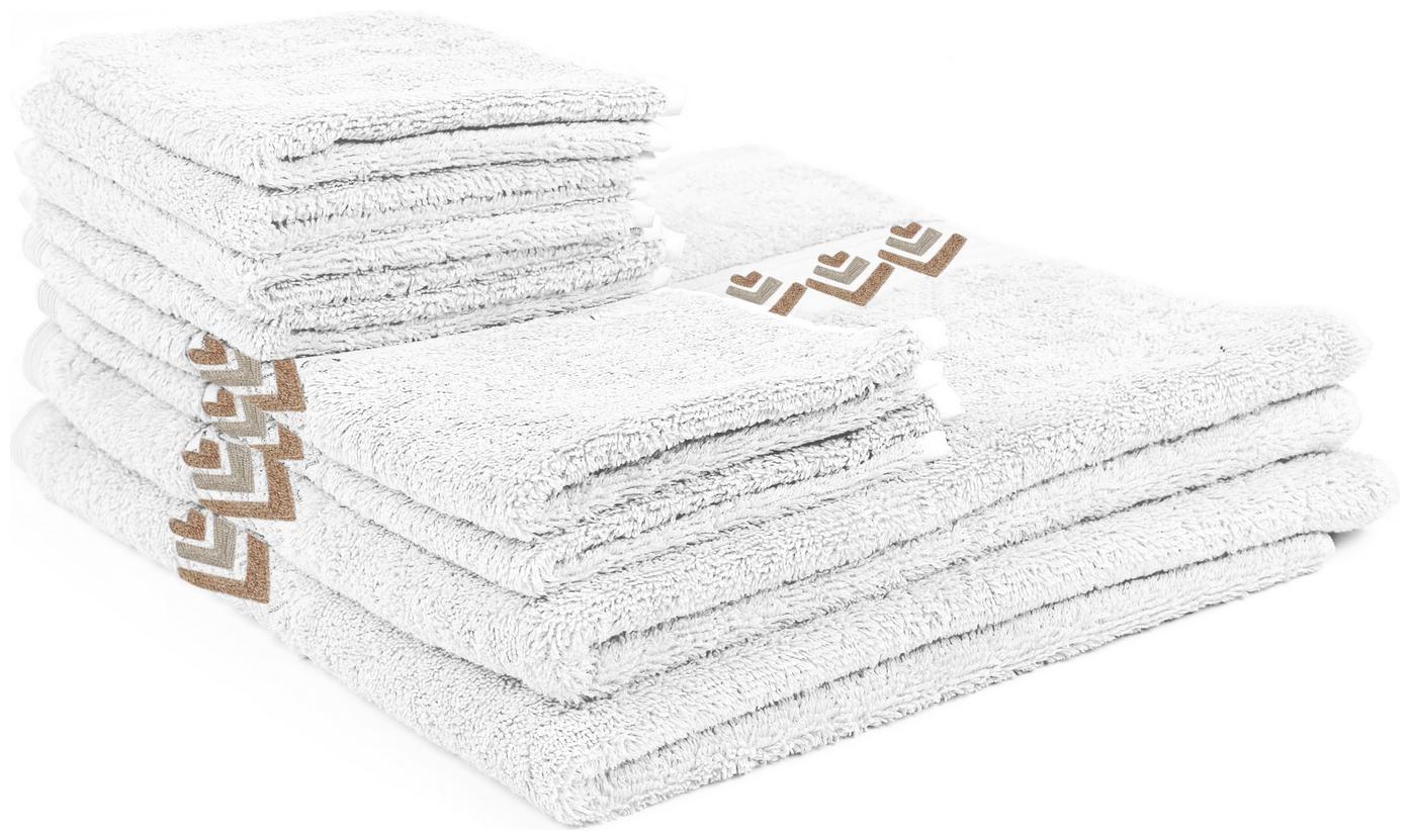 

LUSH BEYOND 500 GSM Cotton Bath Towel ( 8 Pieces White )