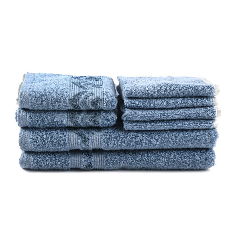 

LUSH BEYOND 500 GSM Cotton Face Towel ( 8 Pieces Blue )