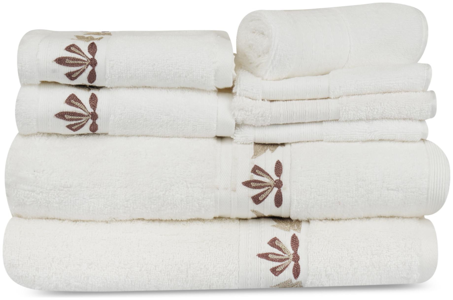 

LUSH BEYOND 500 GSM Cotton Bath Towel ( 8 Pieces White )