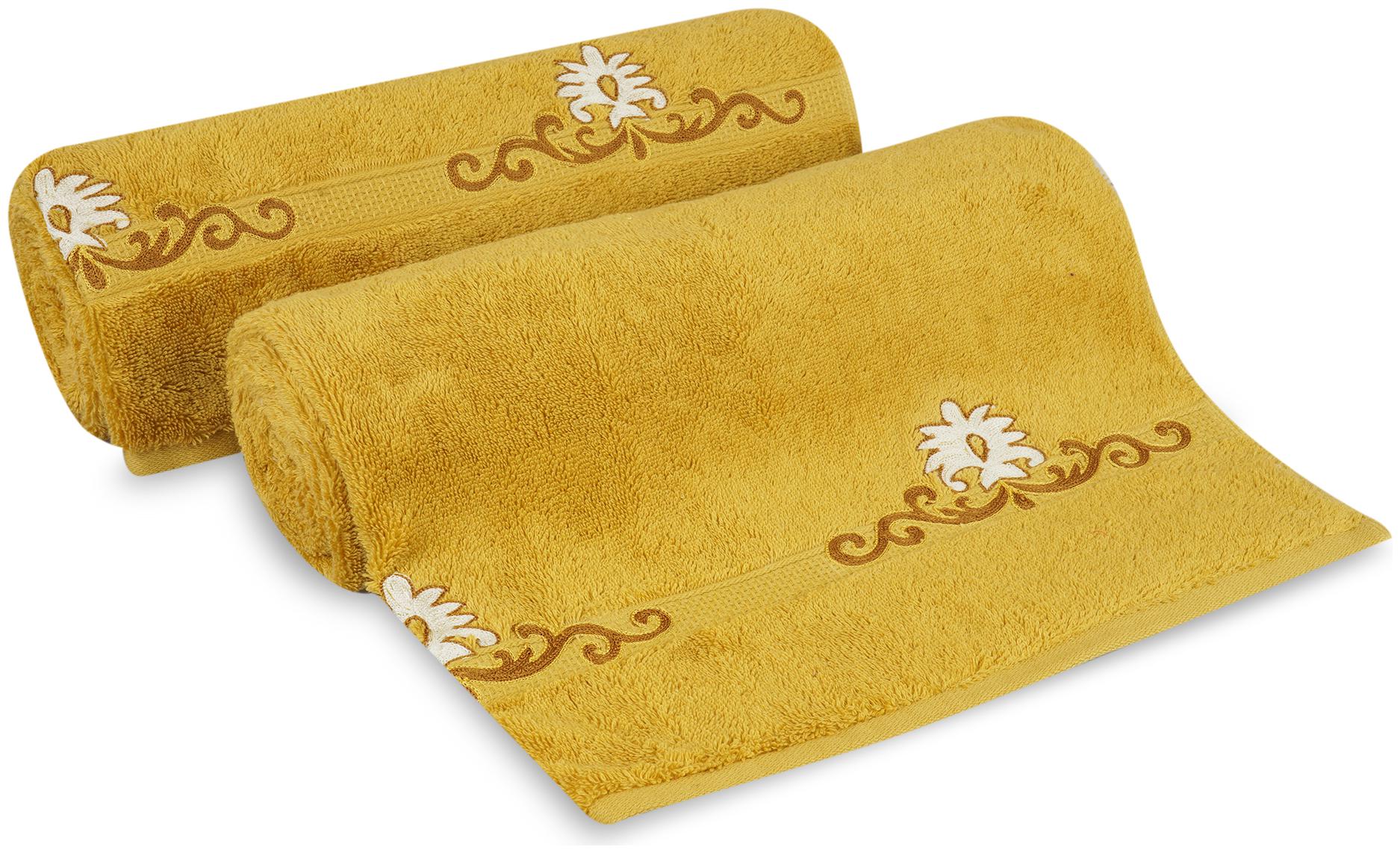 

LUSH BEYOND 500 GSM Cotton Bath Towel ( 2 Pieces Yellow )