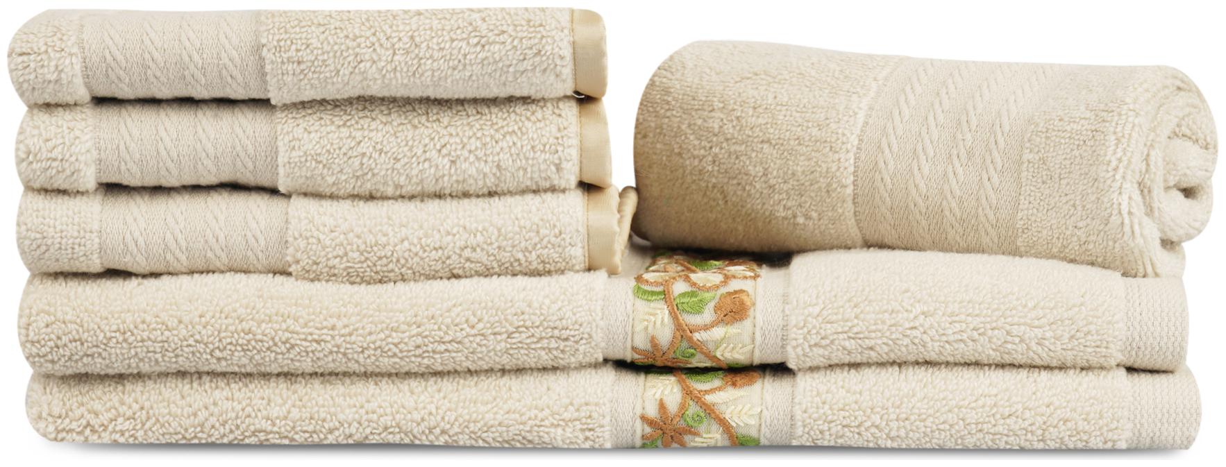 

LUSH BEYOND 500 GSM Cotton Face Towel ( 6 Pieces Beige )