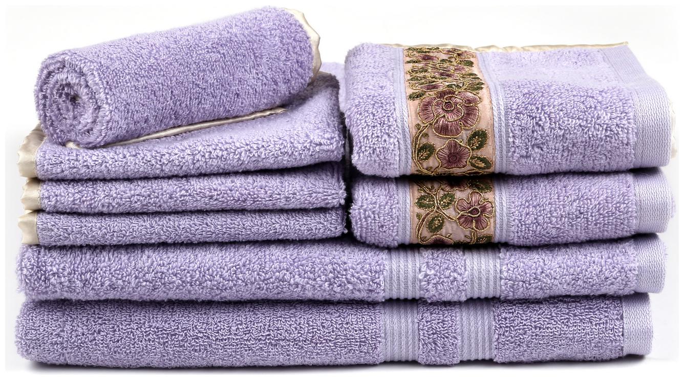 

LUSH BEYOND 500 GSM Cotton Bath Towel ( 8 Pieces Purple )