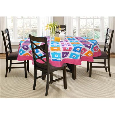 

Lushomes 6 Seater Square Printed Round Table Cloth