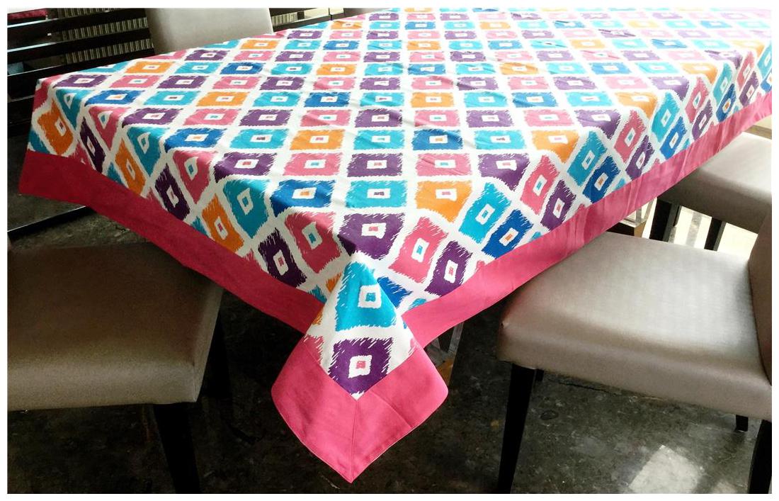 

Lushomes 6 Seater Small Square Printed Table Cloth