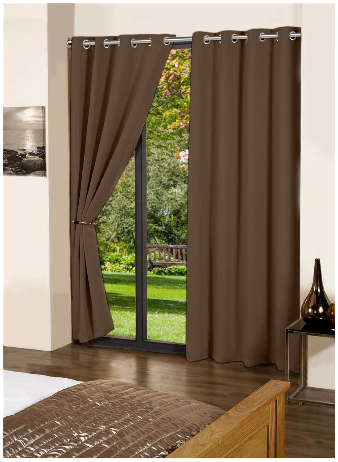 

Lushomes Bachelor Button Plain Cotton Curtains