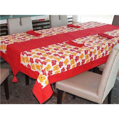 

Lushomes Basic Printed 8 Seater Table Linen Set