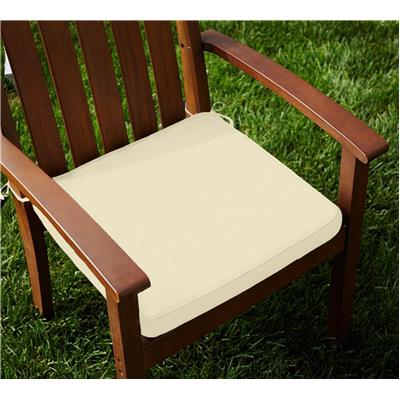 

Lushomes Cotton Ecru Chair Pads with 4 Strings and Foam Filling -2 pcs