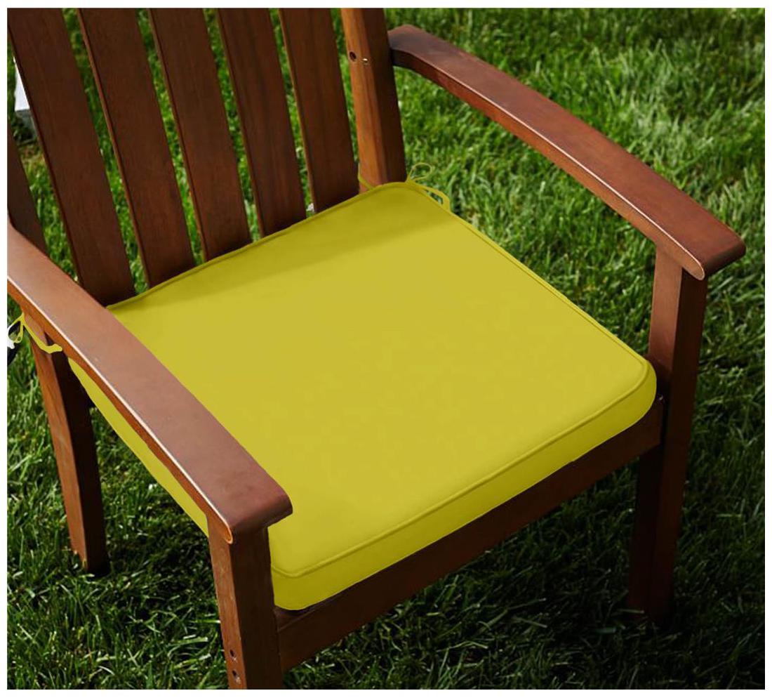 

Lushomes Cotton Palm Chair Pads with 4 Strings and Foam Filling -2 pcs