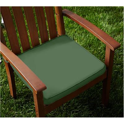 

Lushomes Cotton Vineyard Green Chair Pads with 4 Strings and Foam Filling -2 pcs
