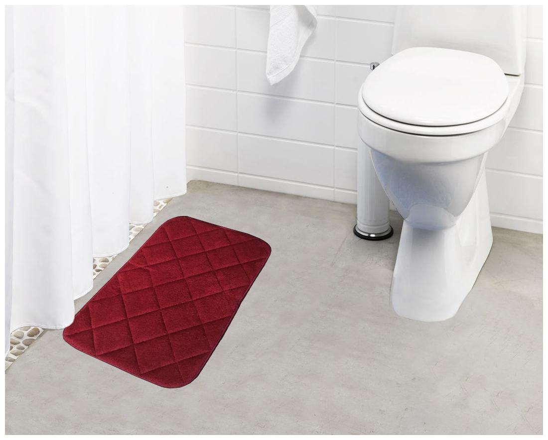 

Lushomes Maroon Super soft memory foam bathmat ( Bathmat Size 12x 20 Single pc)
