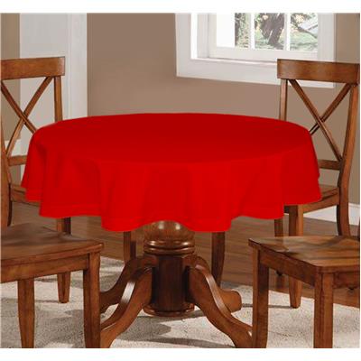 

Lushomes Plain Tomato Round Table Cloth - 6 seater