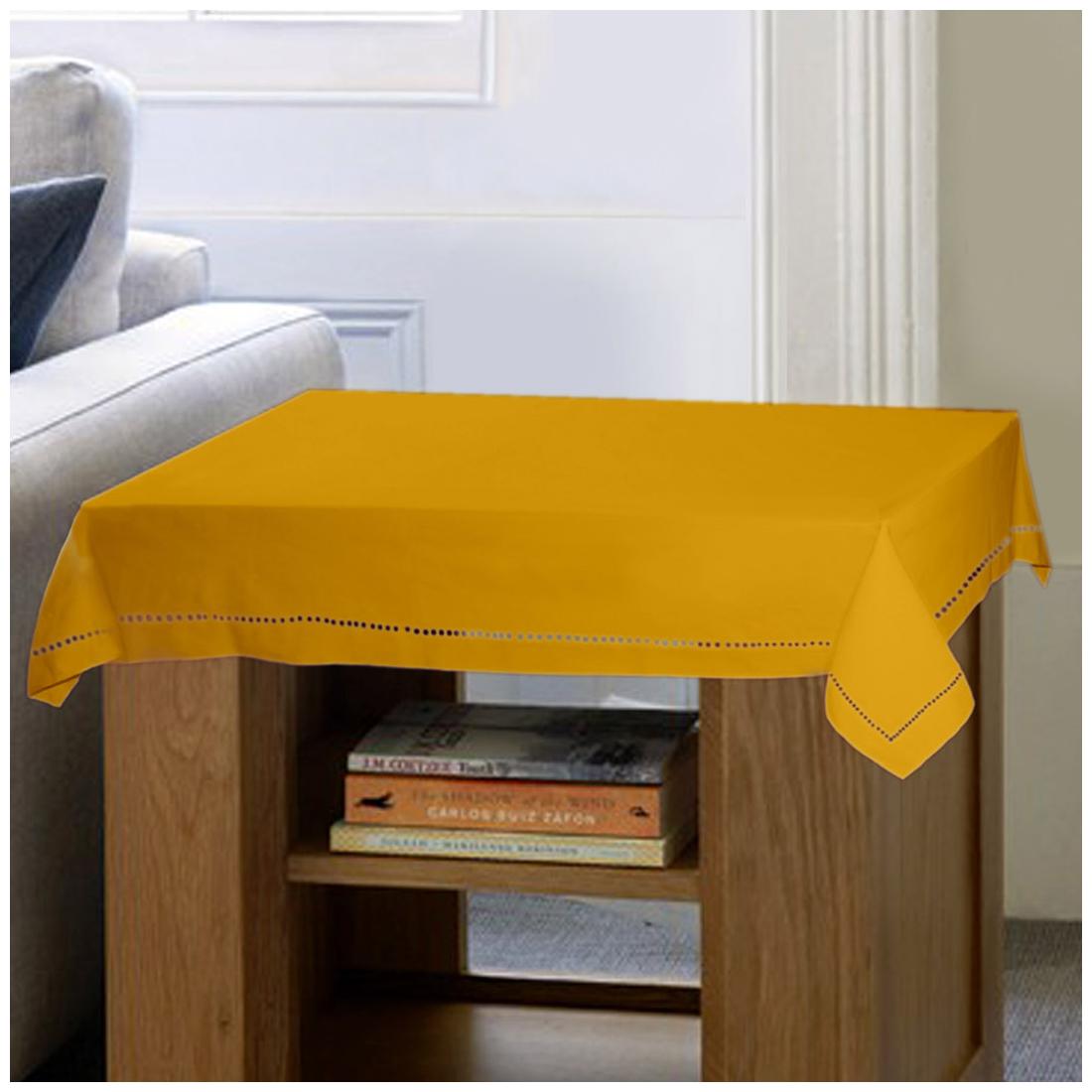 

Lushomes Plain Lemon Chrome Side Table Cloth