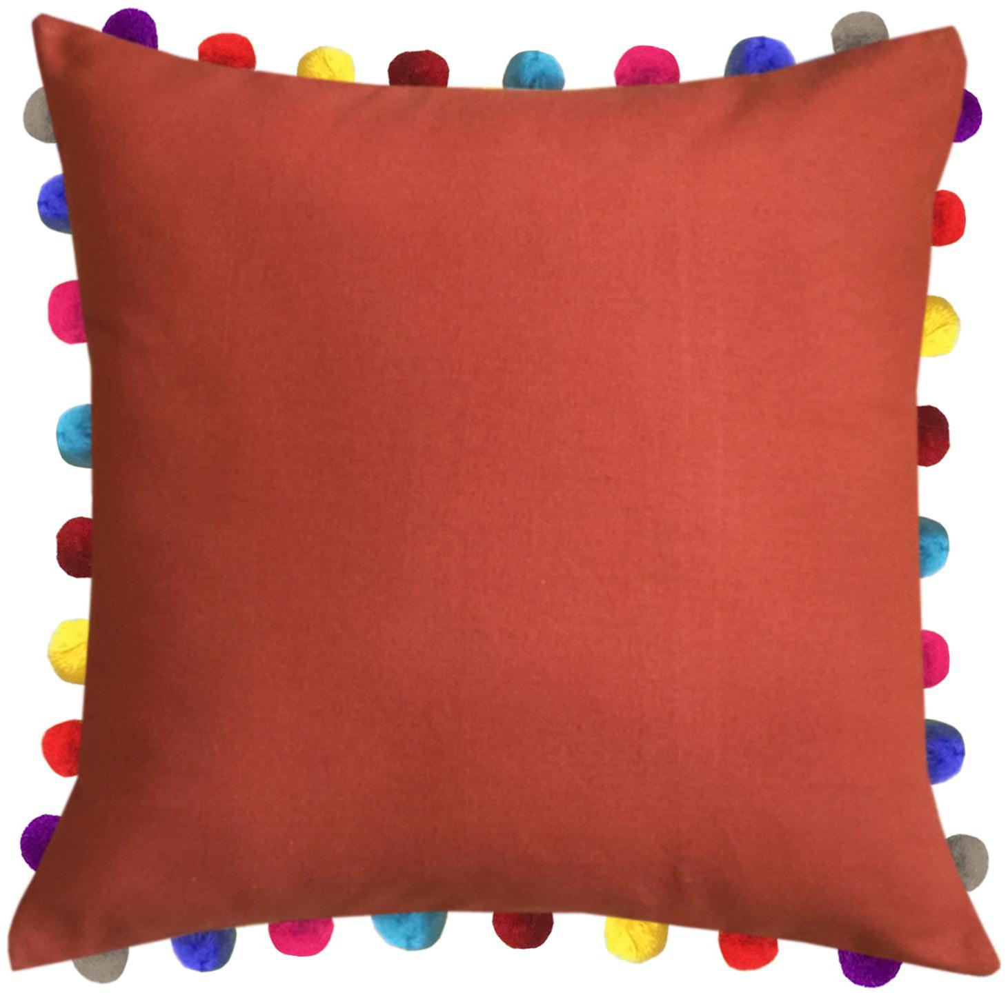 

Lushomes Solid Cotton Orange Cushion Cover ( Extra large Pack of 1 )