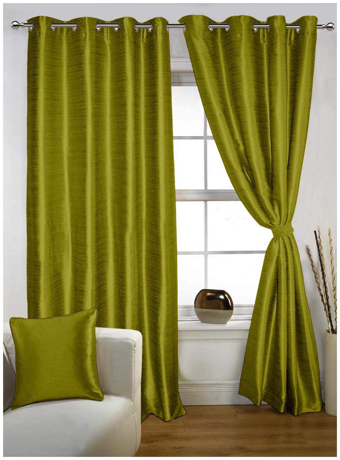 

Lushomes Twinkle Star Curtain With Blackout Lining For Long Door (9 ft)