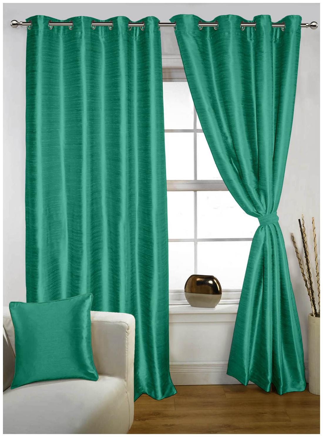 

Lushomes Twinkle Star Curtain With Blackout Lining For Doors (7 ft)