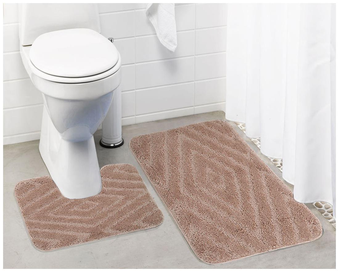

Lushomes Ultra Soft Microfiber Polyester Beige Regular Bath Mat Set