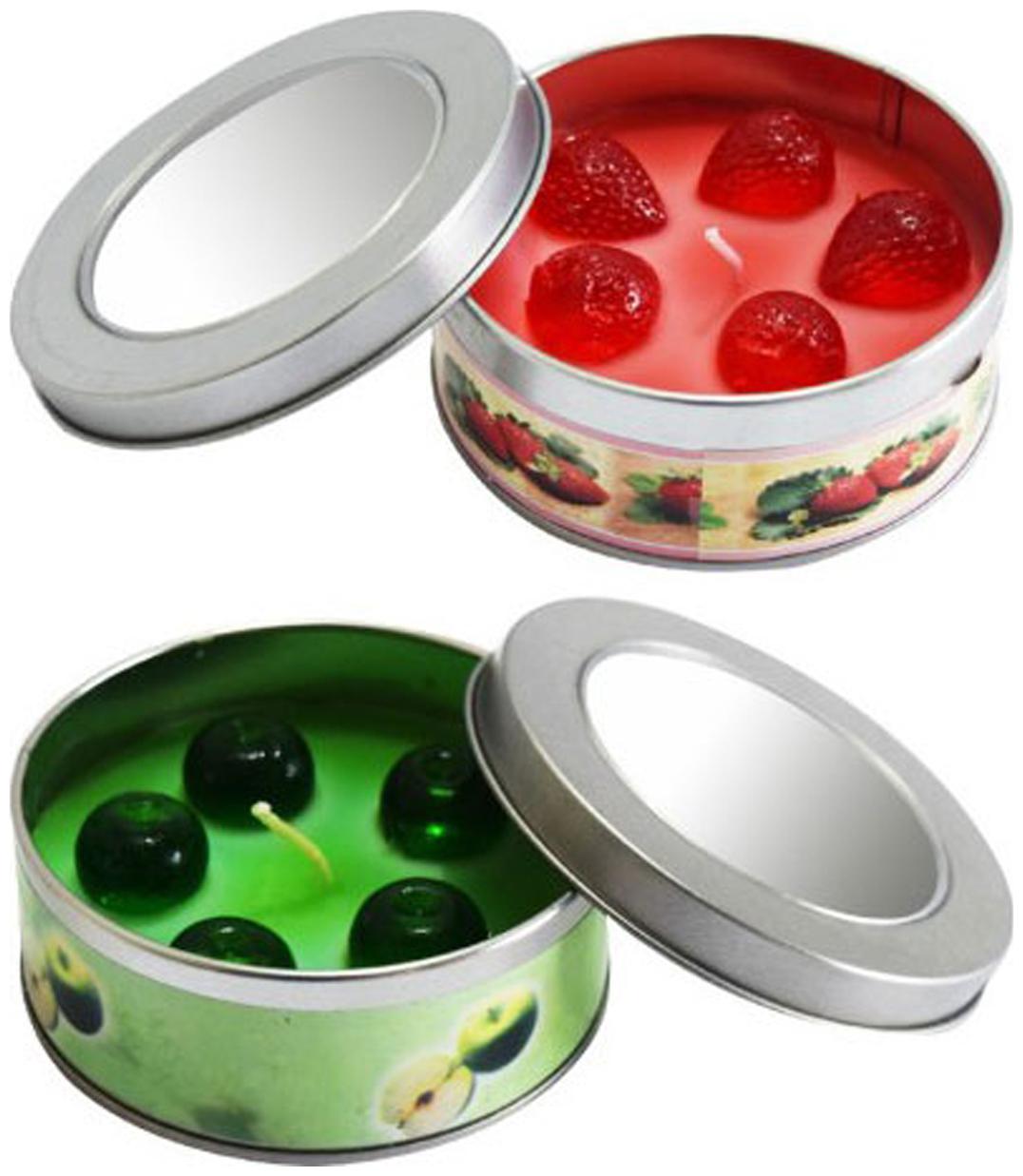 

LUXANTRA Romantic Mix Fruit Scented Set of 2 Candle