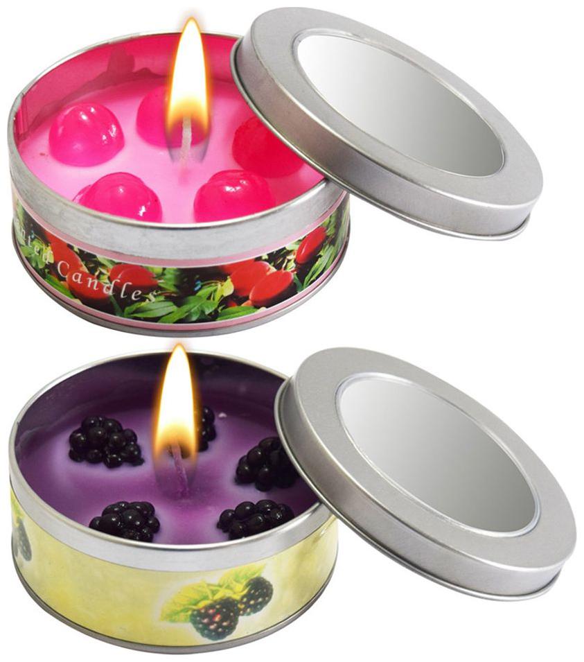

Luxantra Scented Fruit Romantic Candle Set of 2(GRAPE-CHERRY)