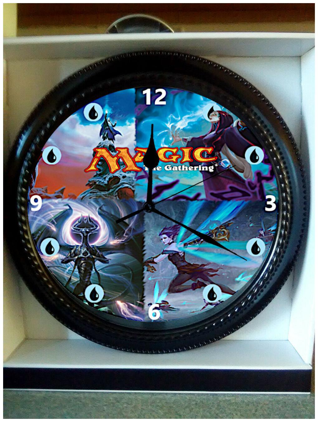 

Magic the Gathering (blue) 9 Clock Custom NOTE--message me the color u want--