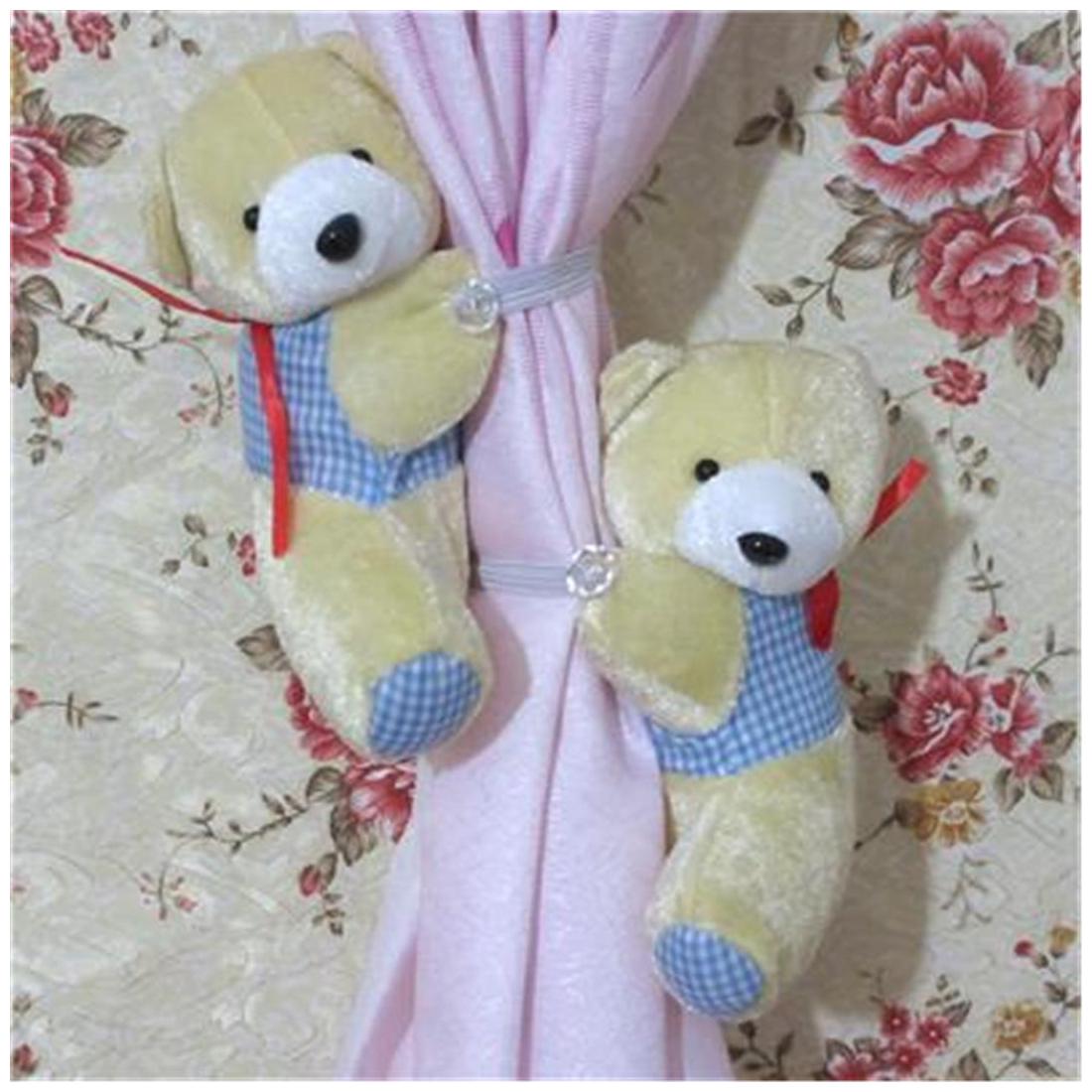 Buy Magideal 1 Pair Of Fluffy Bear Curtain Tie Back Tiebacks