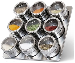 Buy Magnetic Spice Jars Airtight Kitchen Storage Containers Stack