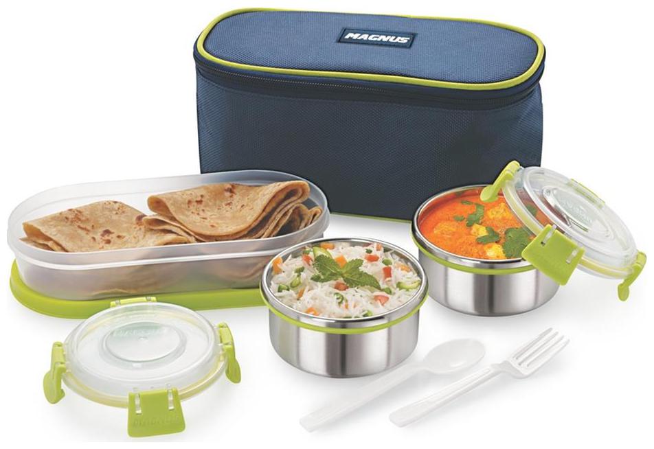 

Magnus Assorted Lunch box ( Set of 1 900 ml )