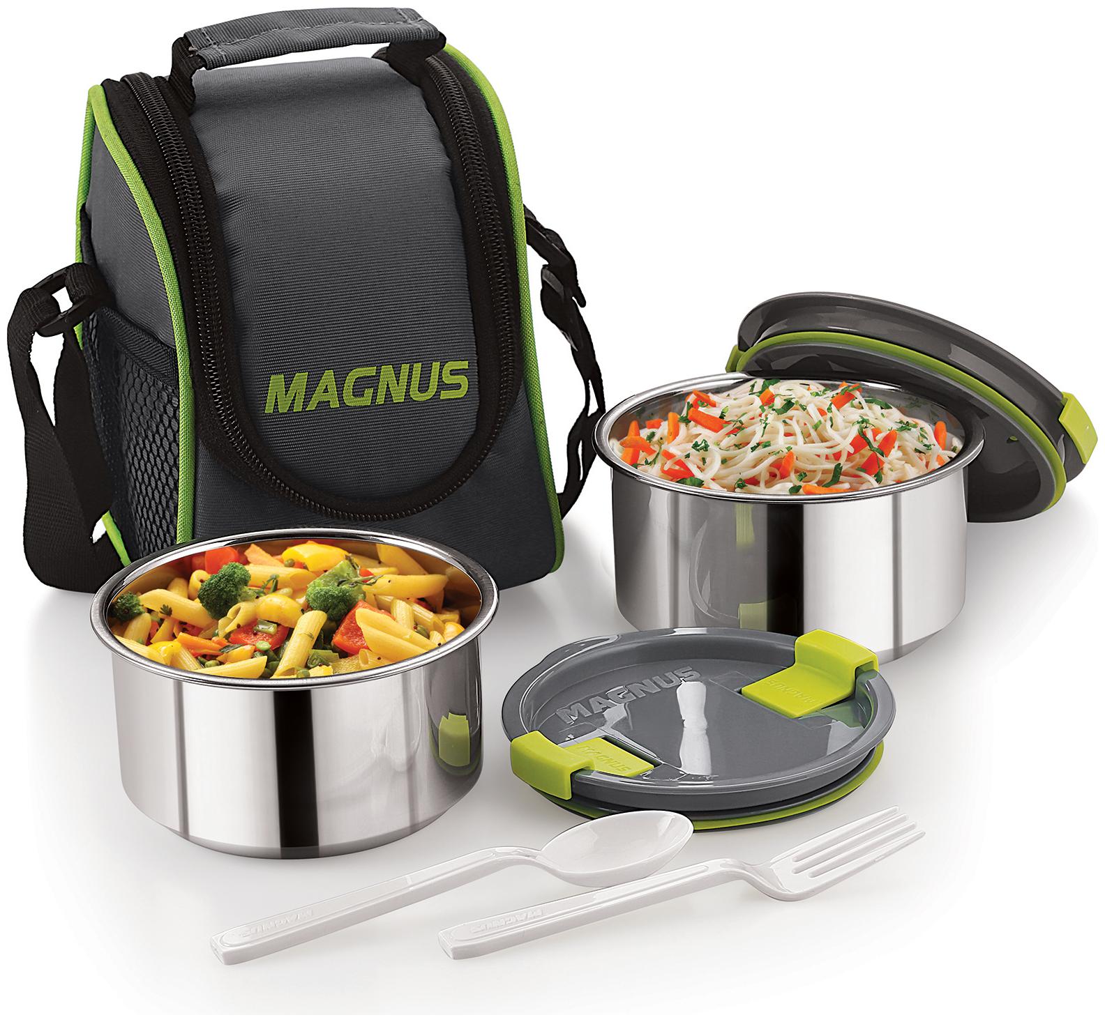 

Magnus Grey 1 Containers Lunch box ( Set of 1 350 ml )