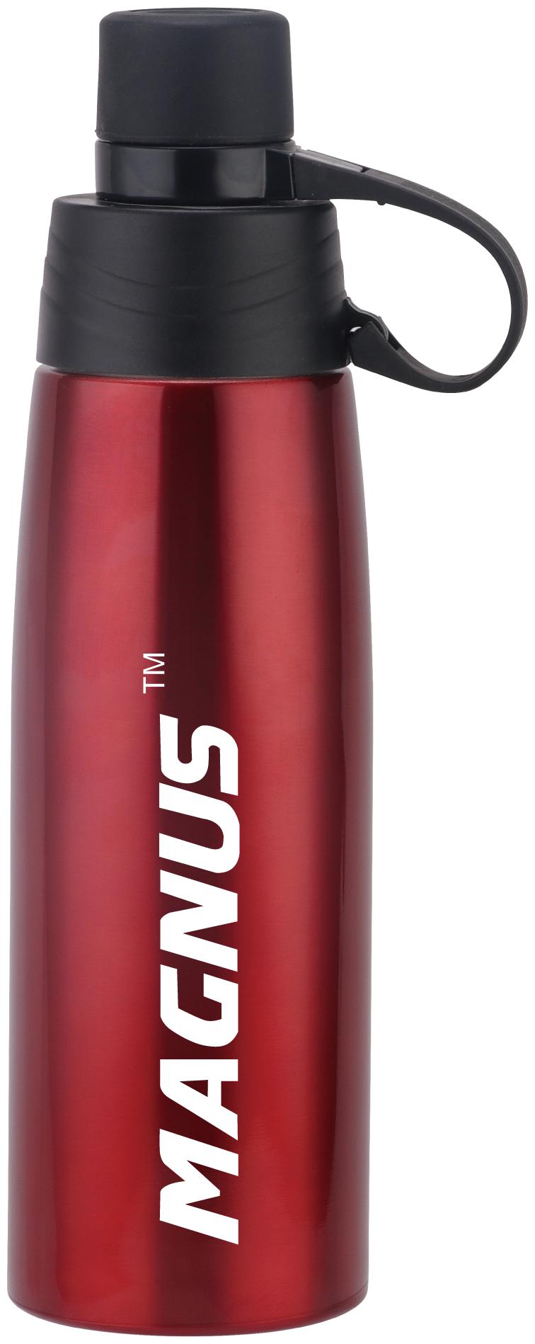 

Magnus Stainless Steel Red Water Bottle ( 550 ml Set of 1 )