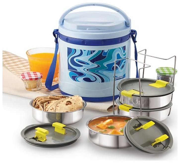 

Magnus Blue Lunch box ( Set of 1 1200 ml )