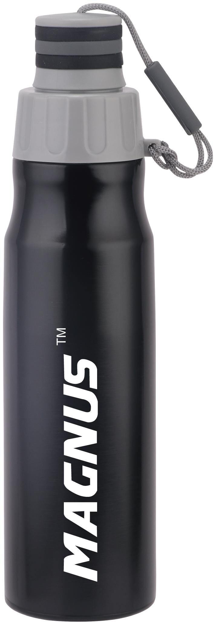 

Magnus Stainless Steel Black Water Bottle ( 750 ml Set of 1 )