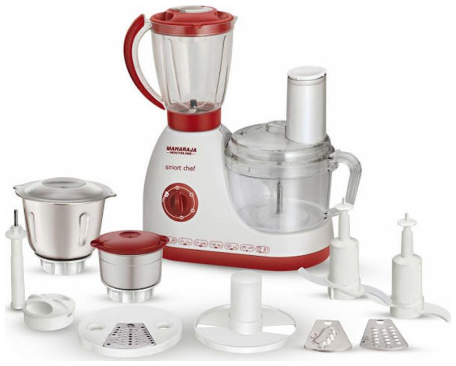

Maharaja Whiteline Smartchef 600 w Food Processor ( White Red )