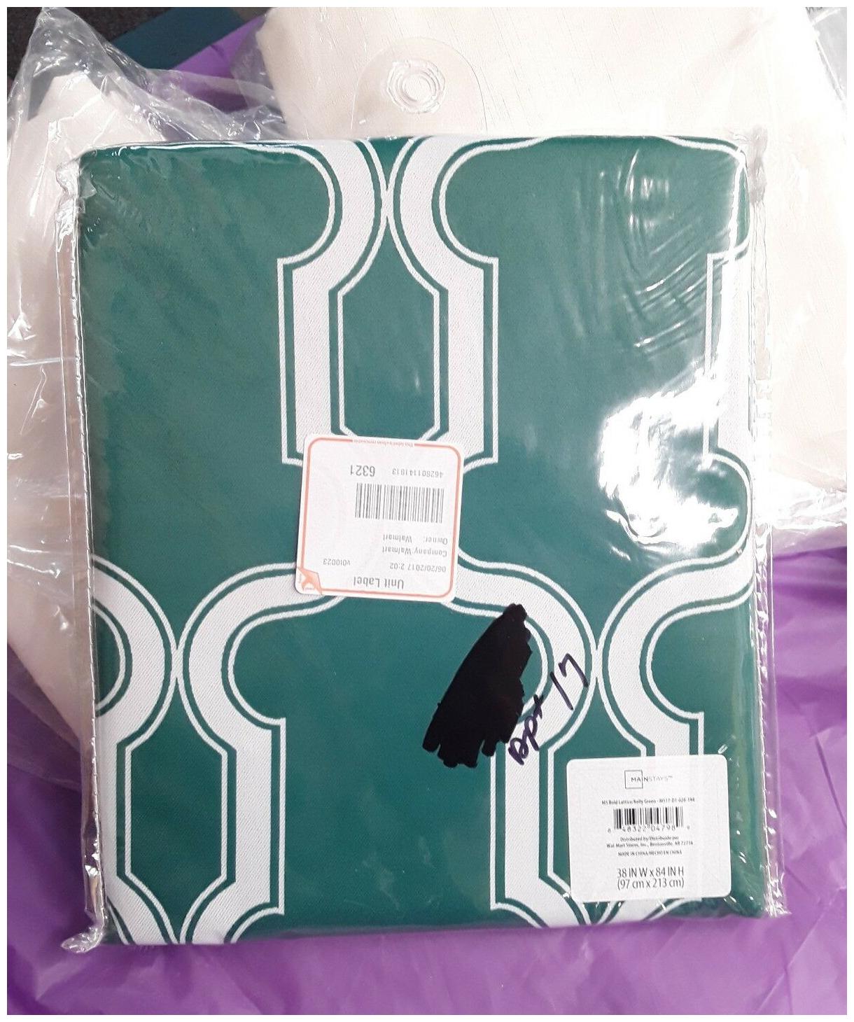 

Mainstays Bold Lattice Kelly Green 38 in W x 84 in H