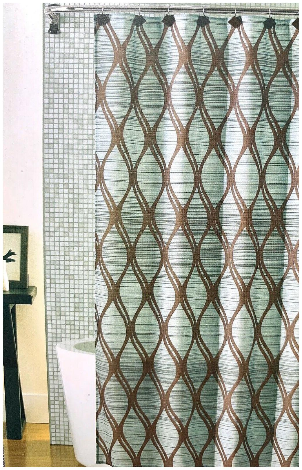 

Mainstays Lynden Fabric Bathroom Shower Curtain 70 x 72 100 Polyester NEW