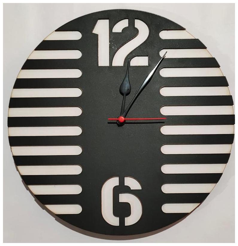 

Maison Cuisine Wood Analog Wall clock ( Set of 1 )