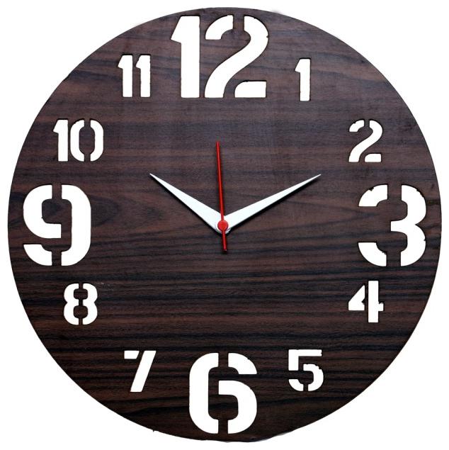 

Maison Cuisine Wood Analog Wall clock ( Set of 1 )