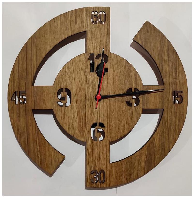 

Maison Cuisine Wood Analog Wall clock ( Set of 1 )