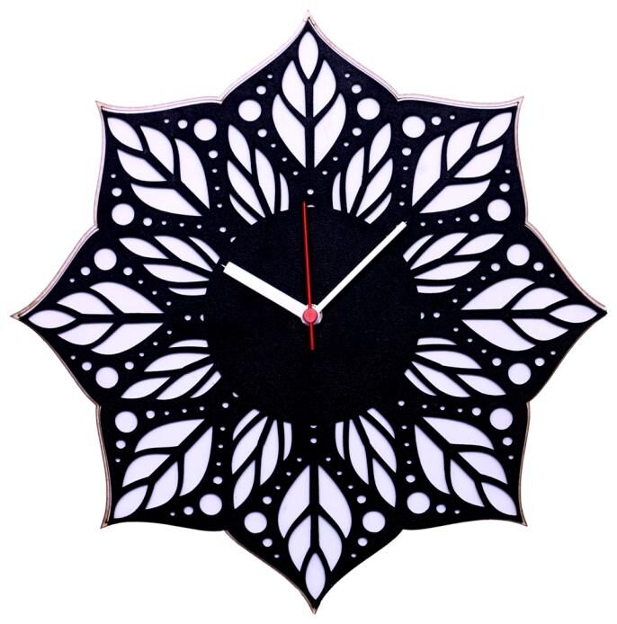 

Maison Cuisine Wood Analog Wall clock ( Set of 1 )