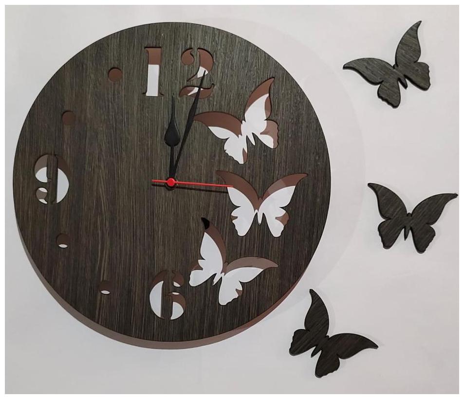 

Maison Cuisine Wood Analog Wall clock ( Set of 1 )