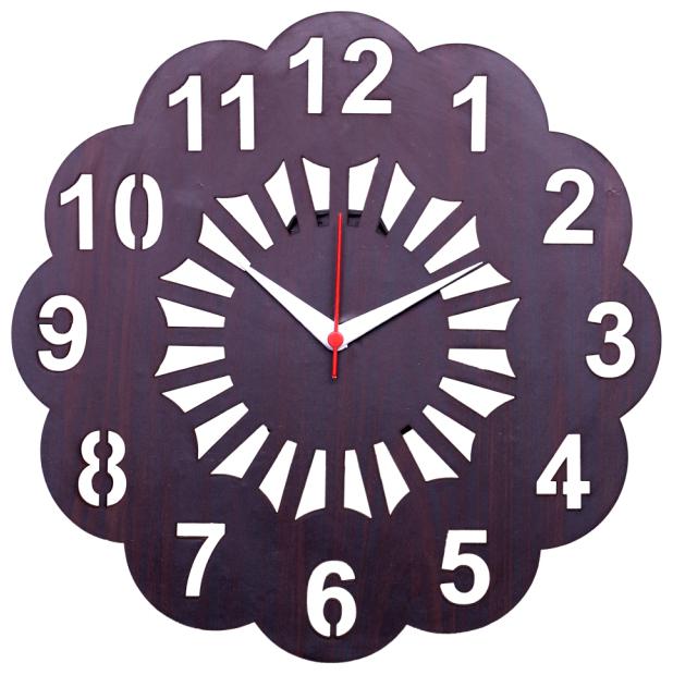

Maison Cuisine Wood Analog Wall clock ( Set of 1 )