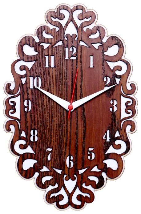

Maison Cuisine Wood Analog Wall clock ( Set of 1 )