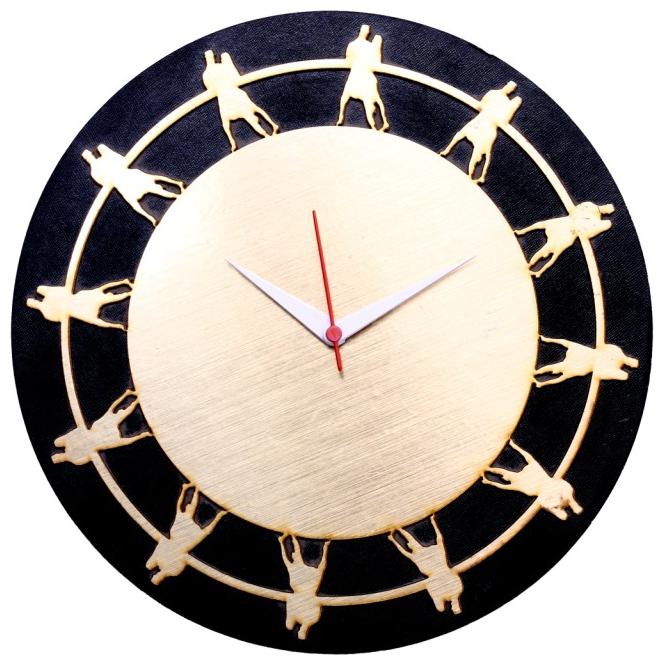 

Maison Cuisine Wood Analog Wall clock ( Set of 1 )