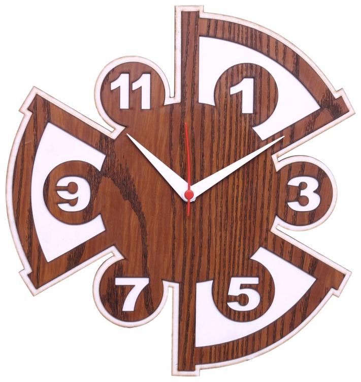 

Maison Cuisine Wood Analog Wall clock ( Set of 1 )