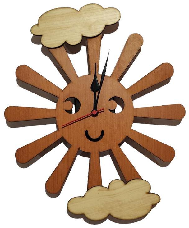 

Maison Cuisine Wood Analog Wall clock ( Set of 1 )