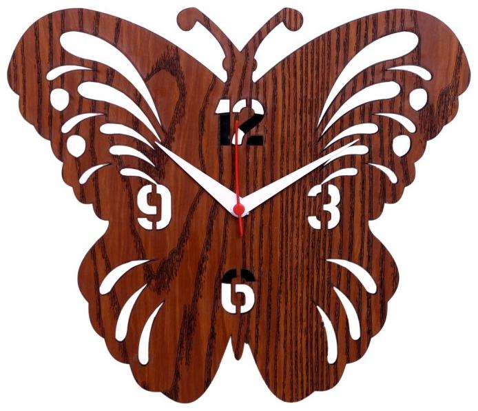 

Maison Cuisine Wood Analog Wall clock ( Set of 1 )