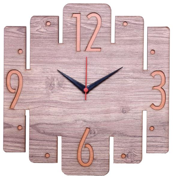 

Maison Cuisine Wood Analog Wall clock ( Set of 1 )
